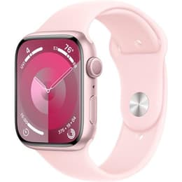 Apple Watch (Series 9) September 2023 - Cellular - 41 - Aluminium Pink - Sport band Pink