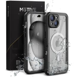 iPhone 15 Plus case 360 and protective screen - TPU - Black