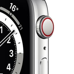 Apple Watch (Series 6) September 2020 - Cellular - 40 mm - Stainless steel Silver - Milanese loop Silver