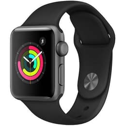 Apple Watch (Series 2) December 2016 - Wifi Only - 42 mm - Aluminium Space Gray - Sport Band Black