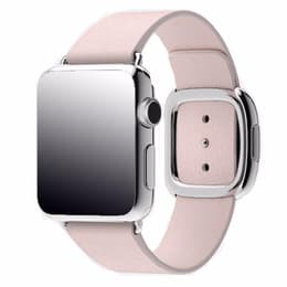 Apple Watch (Series 2) September 2016 - Wifi Only - 38 mm - Stainless steel Silver - Sport Band Pink Sand