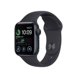 Apple Watch (Series 7) October 2021 - Wifi Only - 41 - Aluminium Midnight - Sport band Black
