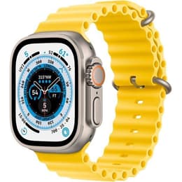 Apple Watch (Ultra) September 2022 - Cellular - 49 mm - Titanium Gray - Sport loop Yellow