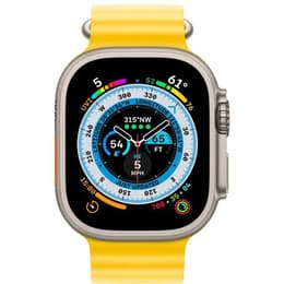Apple Watch (Ultra) September 2022 - Cellular - 49 mm - Titanium Gray - Sport loop Yellow