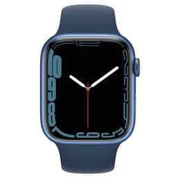 Apple Watch (Series 7) October 2021 - Wifi Only - 41 mm - Aluminium Blue - Sport band Blue