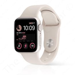 Apple Watch (Series 2) 2022 - Wifi Only - 40 mm - Aluminium Starlight - Sport band Beige
