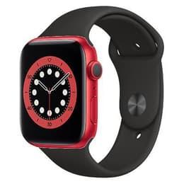 Apple Watch (Series 7) October 2021 - Cellular - 45 mm - Aluminium Red - Sport band Black