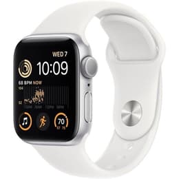 Apple Watch (Series SE) September 2022 - Wifi Only - 40 - Aluminium Silver - Sport band White