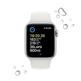 Apple Watch Series SE 2 (2022) GPS 40 mm - Aluminium Silver - Sport band White