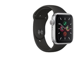 Apple Watch Series 5 (2019) GPS 44 mm - Aluminium Silver - Sport band Black