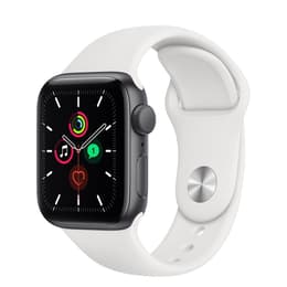 Apple Watch (Series 4) September 2018 - Wifi Only - 44 mm - Aluminium Space Gray - Sport Band White