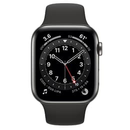 Apple Watch (Series 6) September 2020 - Cellular - 40 mm - Stainless steel Graphite - Sport band Black