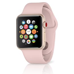 Apple Watch (Series 3) September 2017 - Cellular - 42 mm - Aluminium Gold - Sport band Pink