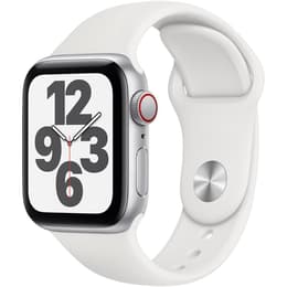 Apple Watch (Series SE) September 2020 - Cellular - 40 mm - Aluminium Silver - Sport loop White