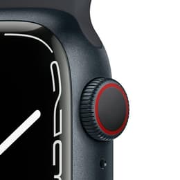 Apple Watch (Series 7) October 2021 - Wifi Only - 41 - Aluminium Black - Sport band Black