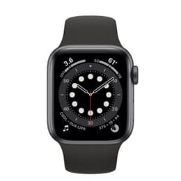 Apple Watch (Series 6) September 2020 - Cellular - 40 mm - Aluminium Gray - Sport band Black