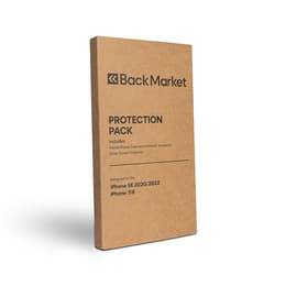 Back Market Case iPhone 7/8/SE 2020/2022 and protective screen - Plastic - Black - Big Arrow