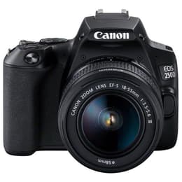 Reflex Canon EOS 250D - Black + Lens Canon EF-S 18-55mm f/3.5-5.6 III - Black