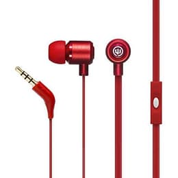 Wicked Audio WI-1652 Panic Earbud Noise-Cancelling Earphones - Red