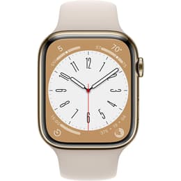 Apple Watch Series 8 (2022) GPS + Cellular 45 mm - Stainless steel Gold