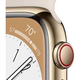 Apple Watch Series 8 (2022) GPS + Cellular 45 mm - Stainless steel Gold