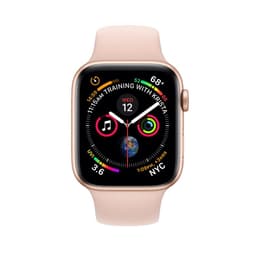 Apple Watch (Series 4) September 2018 - Wifi Only - 40 mm - Aluminium Gold - Sport loop Pink Sand