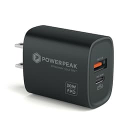 Powerp 30W Ultra Fast PD Gan Wall Charger With Type C-C Cable Smartphone Accessories