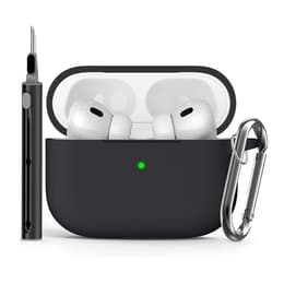 Black Protective Silicone Case Cover for AirPods Pro 1 & 2