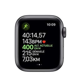 Apple Watch Series 7 (2021) GPS + Cellular 45 mm - Stainless steel Graphite - Sport band Black