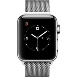 Apple Watch (Series 2) September 2016 - Wifi Only - 38 mm - Stainless steel Stainless Steel - Milanese Loop Stainless Steel