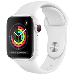 Apple Watch (Series 3) September 2017 - Cellular - 38 mm - Ceramic White - Sport band White