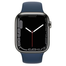 Apple Watch Series 7 (2021) GPS 45 mm - Aluminium Midnight - Sport band Blue
