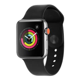  Apple Watch Series 4 (GPS, 44MM) - Space Gray Aluminum Case  with Black Sport Band (Renewed) : Electronics