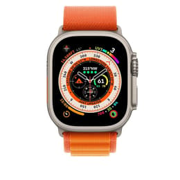 Apple Watch (Ultra) September 2023 - Cellular - 49 - Titanium Titanium - Sport loop Orange