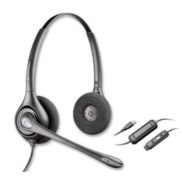 Plantronics SupraPlus HW261N-R Noise cancelling Headphone with microphone - Black/Gray