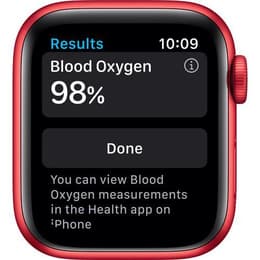 Apple Watch (Series 6) September 2020 - Cellular - 40 mm - Aluminium Red - Sport band Red