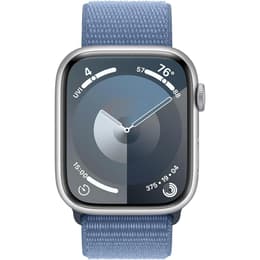 Apple Watch Series 9 (2023) GPS 45 mm - Aluminium Silver - Sport loop Blue