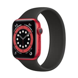 Apple Watch (Series 6) September 2020 - Cellular - 44 mm - Aluminium Red - Sport Band Black