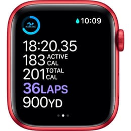 Apple Watch (Series 8) September 2022 - Wifi Only - 41 mm - Aluminium Red - Sport band Red