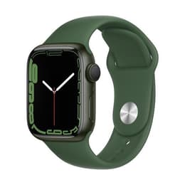 Apple Watch (Series 7) October 2021 - Wifi Only - 45 mm - Aluminium Green - Sport band Green