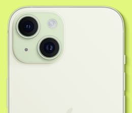 The iPhone 15 in Green. 