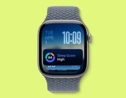 Apple Watch screen showing apps and interface.