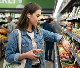 Picture of an Apple Watch 10 on someone's wrist