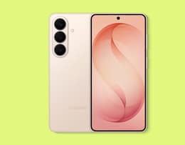 An image of the Samsung Galaxy S26 in Pink Gold.