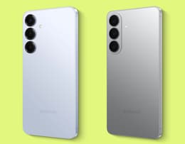 The camera arrays of the Galaxy S25+ and Galaxy S26+ are displayed side by side for comparison.