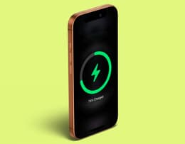 Someone using an iPhone 17 Pro Max on the go