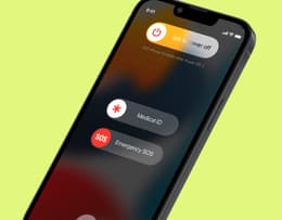 An image of an iPhone screen ready to be powered off