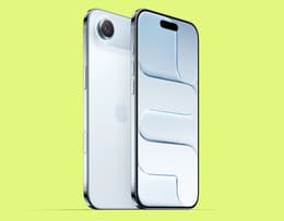 An image of the iPhone Air in Sky Blue.