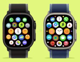 The Apple Watch Ultra 3 and Ultra 2 displayed together with app screens open and compared.