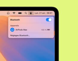 A screenshot of Bluetooth settings on macOS showing the toggle switch. 